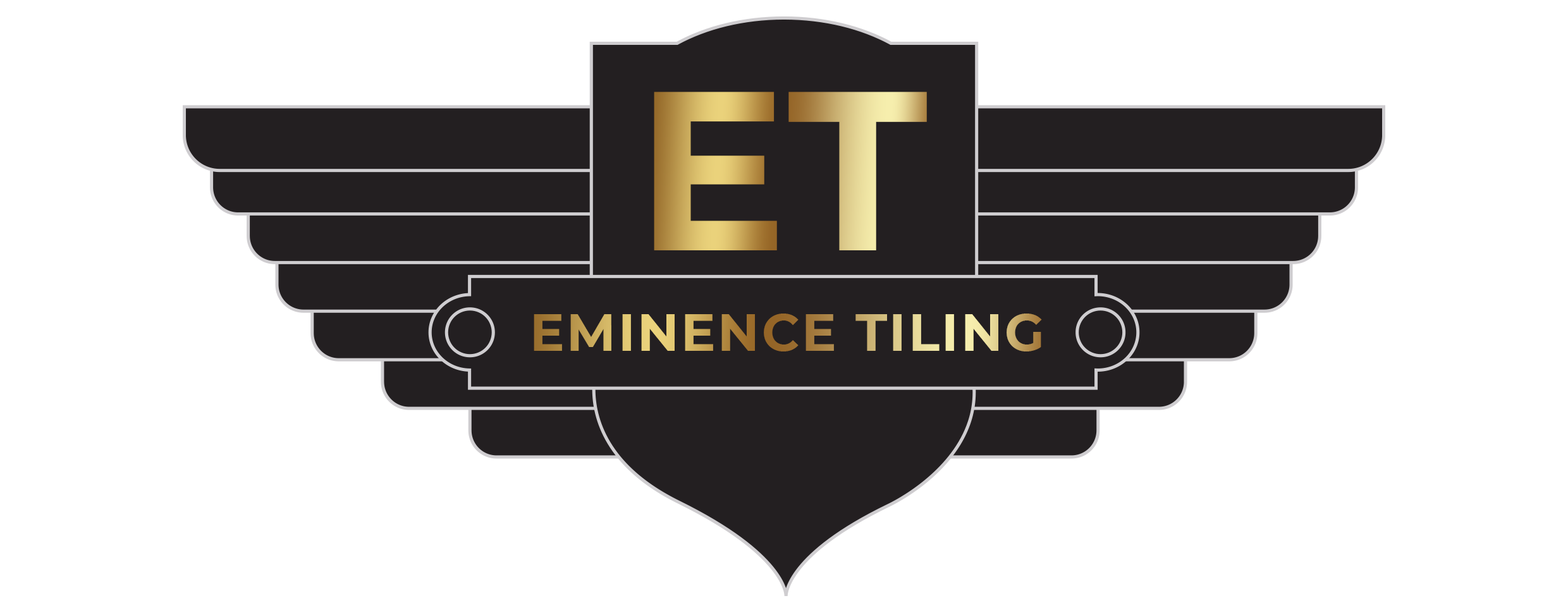 Eminence tiling logo with black wings